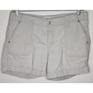 SIGNATURE Levi’s Misses Size 12 Stretch Denim Jean Shorts  pockets Zip (696)